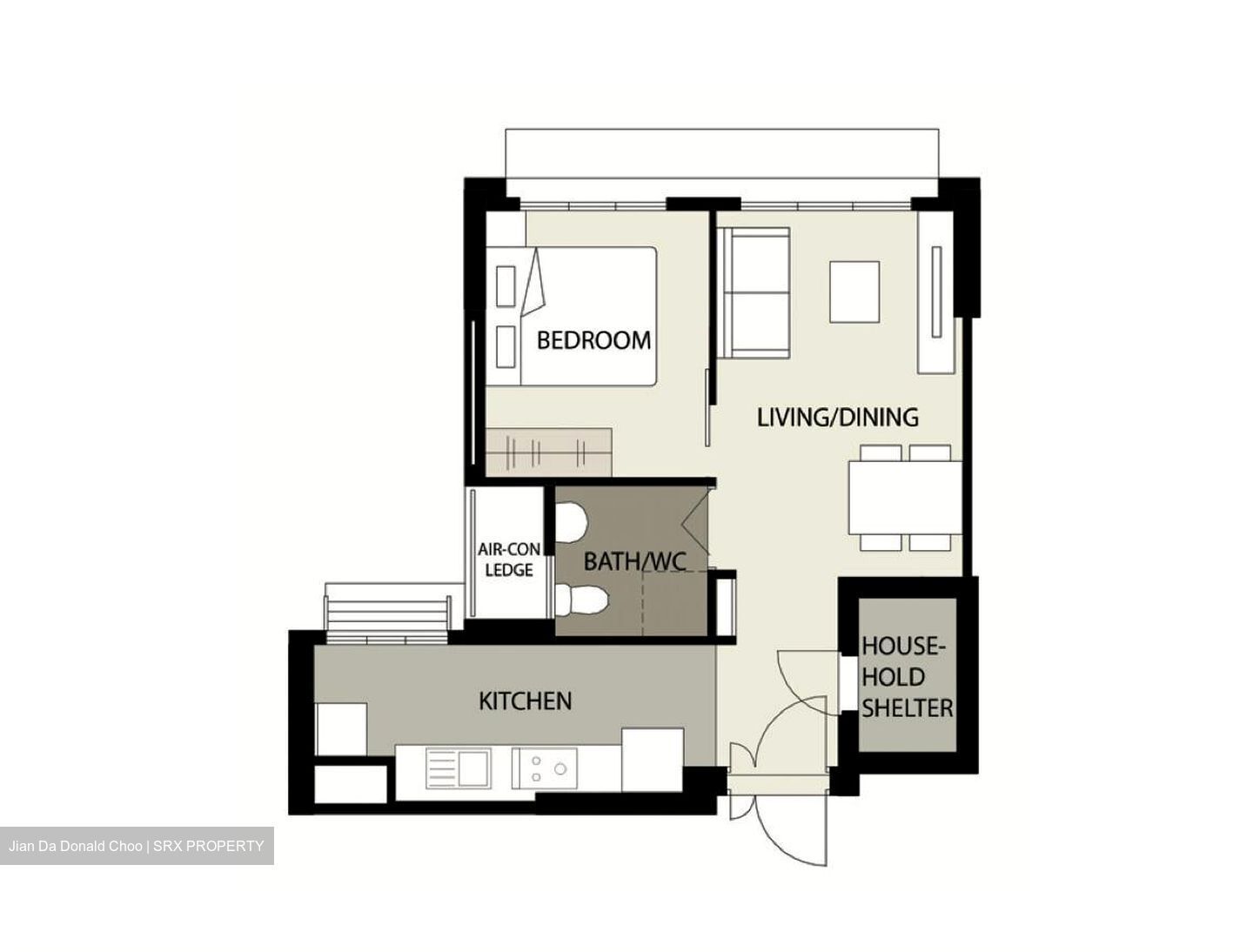 Blk 419B Waterfront II @ Northshore (Punggol), HDB 2 Rooms #546261301